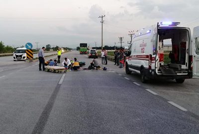 Karacabey’de trafik kazası: 2 yaralı