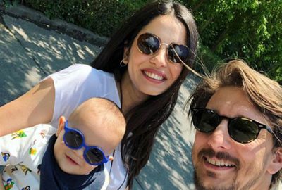 Ünlü çiftin aile saadeti