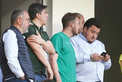 Ertuğrul tribünde kahroldu