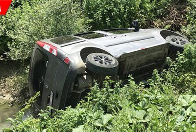 Kontrolden çıkıp dereye uçtu