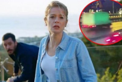 Kuzgun dizisi çalışanının feci şekilde öldüğü kaza an be an kamerada!