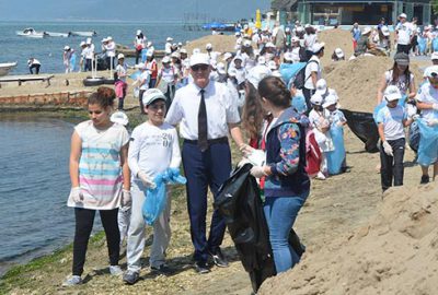 Çevre dersi verdiler