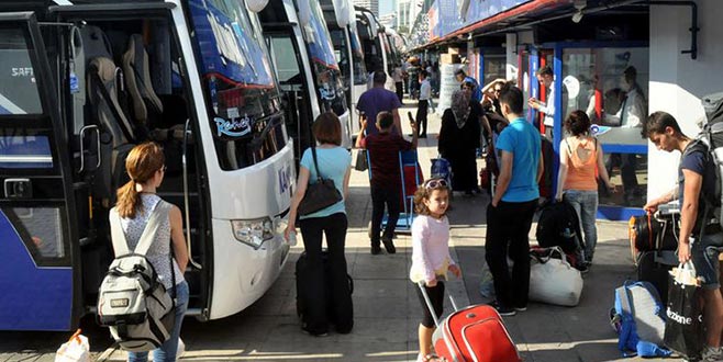 Otobüs biletleri tükendi