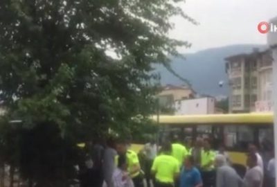 Otobüs şoförü ile yolcu arasında kavga