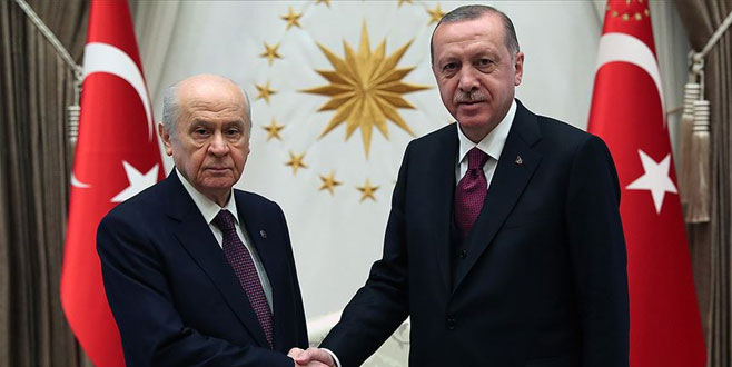 Cumhurbaşkanı Erdoğan, MHP lideri Bahçeli ile görüşecek.