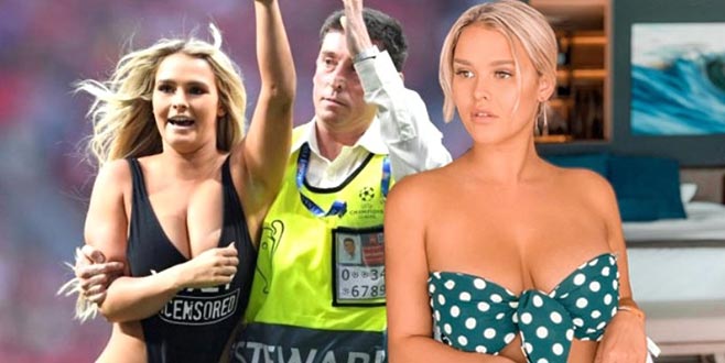 Maçın ortasında sahaya inmişti, cesur pozları 24 saatte rekor kırdı