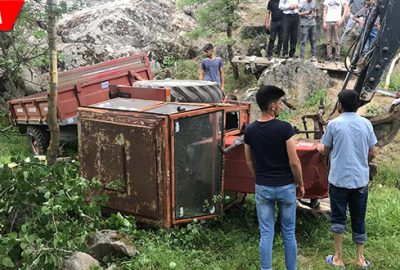 El frenini çekmeyi unutunca uçuruma yuvarlandı