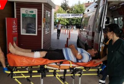 Ağaç budarken bacağını kesti