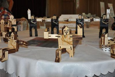 Ahşap oyuncaklar görücüye çıkarıldı