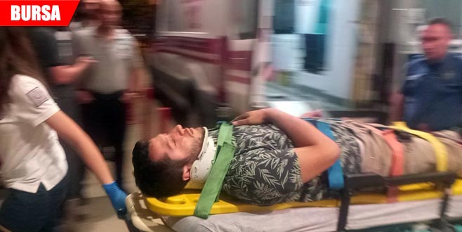 Motosikletli genç ölümden döndü