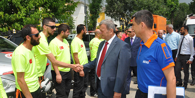 İnegöl’de deprem tatbikatı