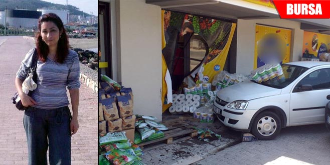 Markete giren otomobilin ezdiği kadın kurtarılamadı Markete giren otomobilin ezdiği kadın kurtarılamadı