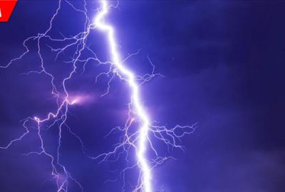 Piknik yaparken üzerine yıldırım düştü