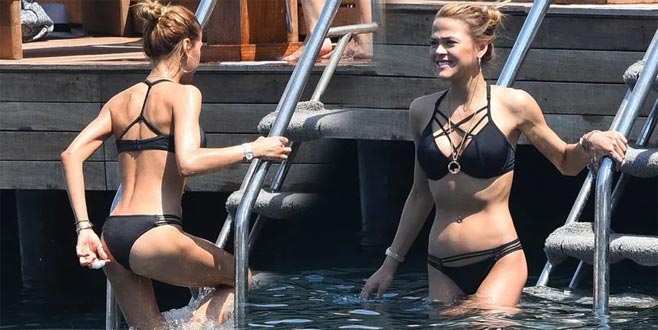 Aslıhan Karalar, Bodrum’da ilgi odağı oldu