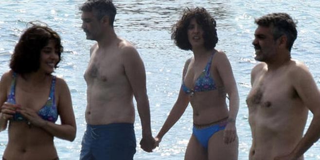 Selin Şekerci ve Caner Cindoruk’un denizde zor anları