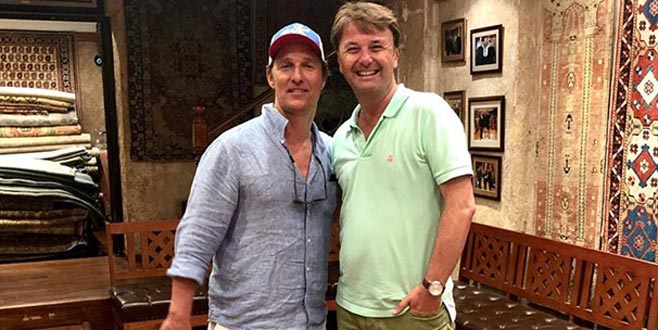 Oscar ödüllü aktör Matthew McConaughey, İstanbul’da ortaya çıktı!