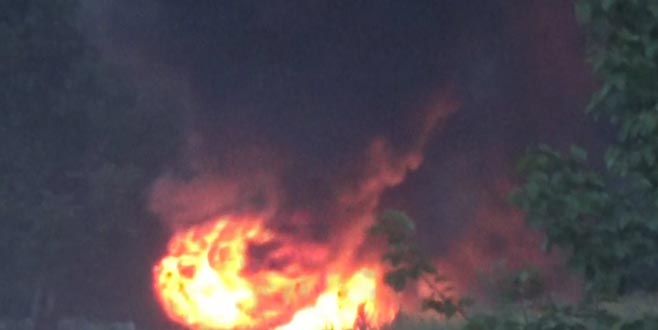 İnegöl’de korkutan yangın