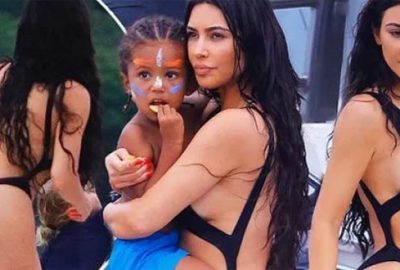 Kim Kardashian’dan mayokini şovu