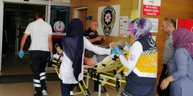 Saman indirirken römorktan düştü