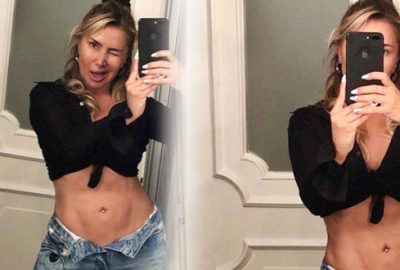 Şortunun düğmesini açarak poz veren Yonca Evcimik’e sert tepki!