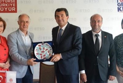 Tarihi çarşılardan BTSO’ya teşekkür