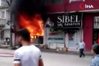 Korku dolu anlar! Mahalleyi ayağa kaldıran yangın