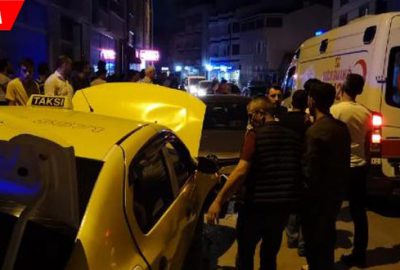 Taksiyle otomobil çarpıştı: 6 yaralı