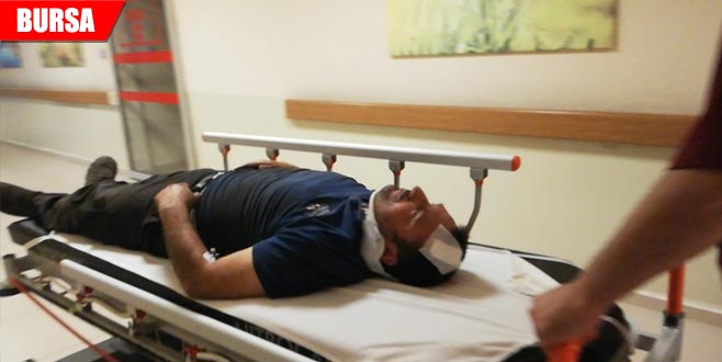 Kafasına sac düşen işçi yaralandı