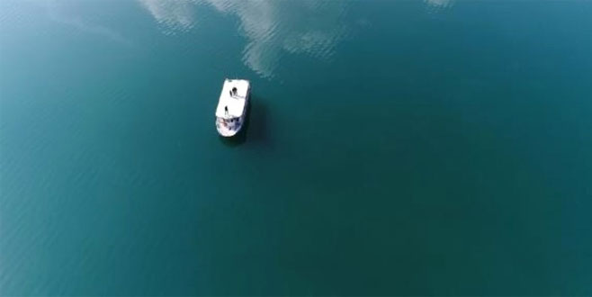 Su seviyesi düşünce 4 bin yıllık tarih ortaya çıktı Su seviyesi düşünce 4 bin yıllık tarih ortaya çıktı