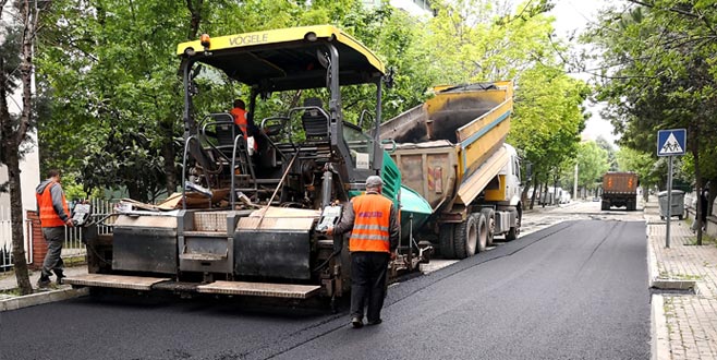 Osmangazi yollarına makyaj