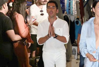 Emir Uyar ile Adriana Lima, Mikonos sokaklarında