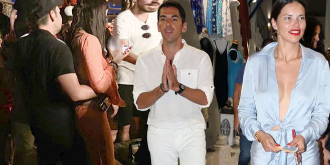 Emir Uyar ile Adriana Lima, Mikonos sokaklarında