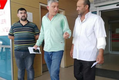 İşyerinin önündeki köpeğin saldırısına uğradı