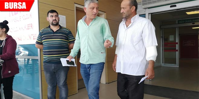 İşyerinin önündeki köpeğin saldırısına uğradı