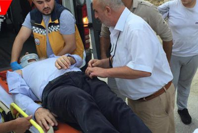 Yolun karşısına geçmek isterken otomobilin çarpmasıyla ağır yaralandı