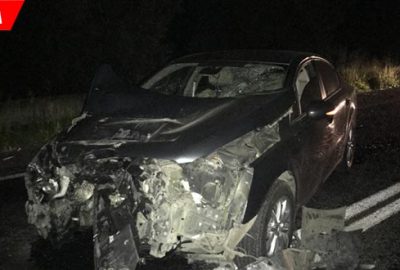 TIR’a arkadan çarpan otomobilin sürücüsü alkollü çıktı