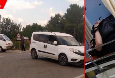 Kazada yaralandı, çantayı elinden bırakmadı