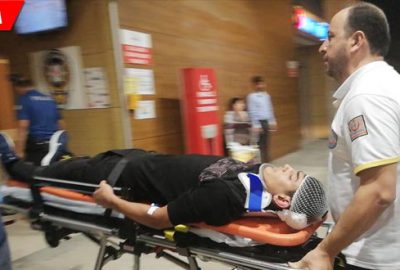 Otomobil ile bisiklet çarpıştı