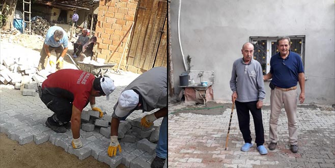 Felçli amcanın imdadına Keles Belediyesi yetişti