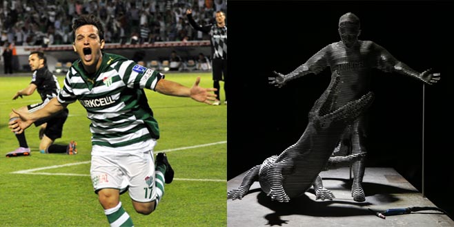 Bursaspor’un efsane 10 numarası ölümsüzleşti