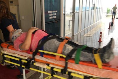 Alçıpan çökünce yere düşen usta, cama tıklayıp yardım istedi