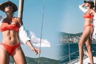 Gizem Karaca’dan bikinili pozlar