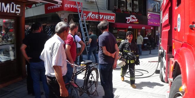 İnegöl’de korkutan yangın