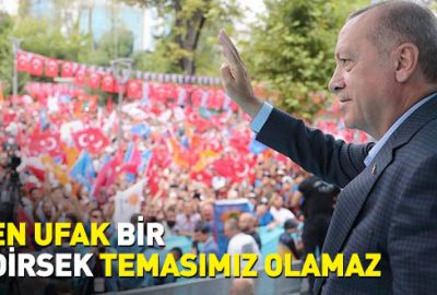 Cumhurbaşkanı Erdoğan: En ufak bir dirsek temasımız olamaz