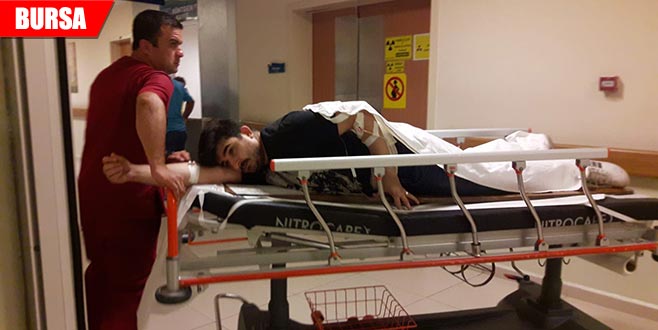 Kesim makinesi işçiyi sırtından yaraladı