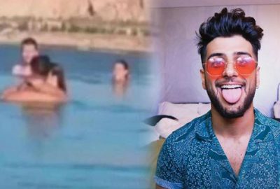 Reynmen sevgilisiyle denizde yakalandı! Survivor güzelinin kardeşi çıktı