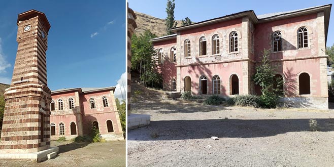 Maden Hükümet Konağı onarılmayı bekliyor Maden Hükümet Konağı onarılmayı bekliyor