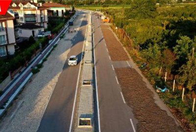 Çekirdeği kurutmak için yolun birer şeridini kapattılar