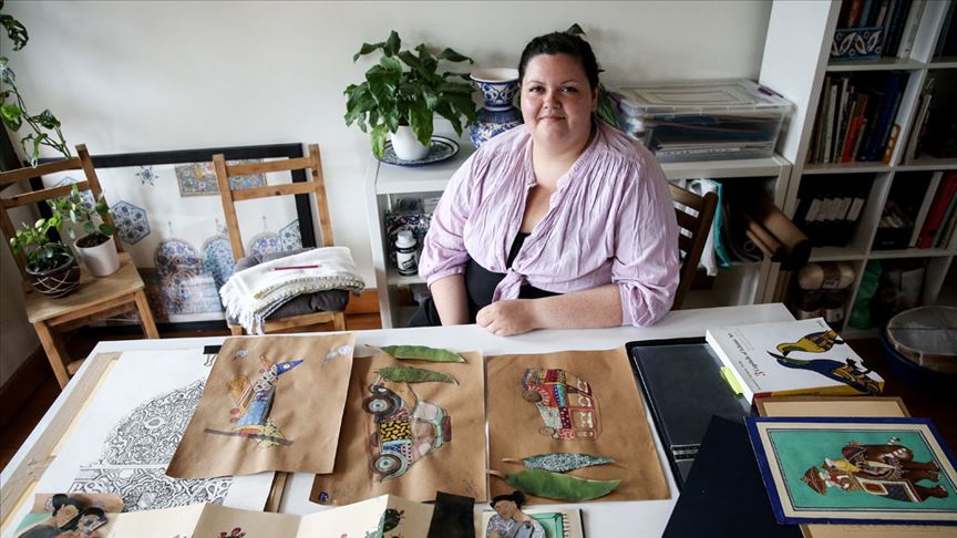 Kanadalı Müslüman kadın sanatçı, seyyahları minyatüre taşıyor Kanadalı Müslüman kadın sanatçı, seyyahları minyatüre taşıyor