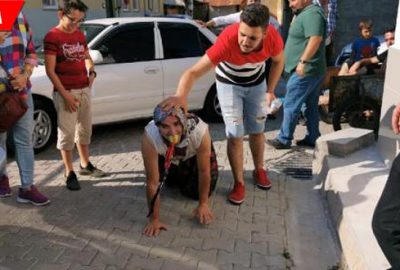 Gelin evine emekleyerek gitti